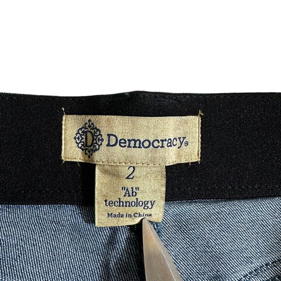 Democracy New Women's Ab Technology Slim Straight Jeans Dark Wash Size 2 Casual - Picture 8 of 10